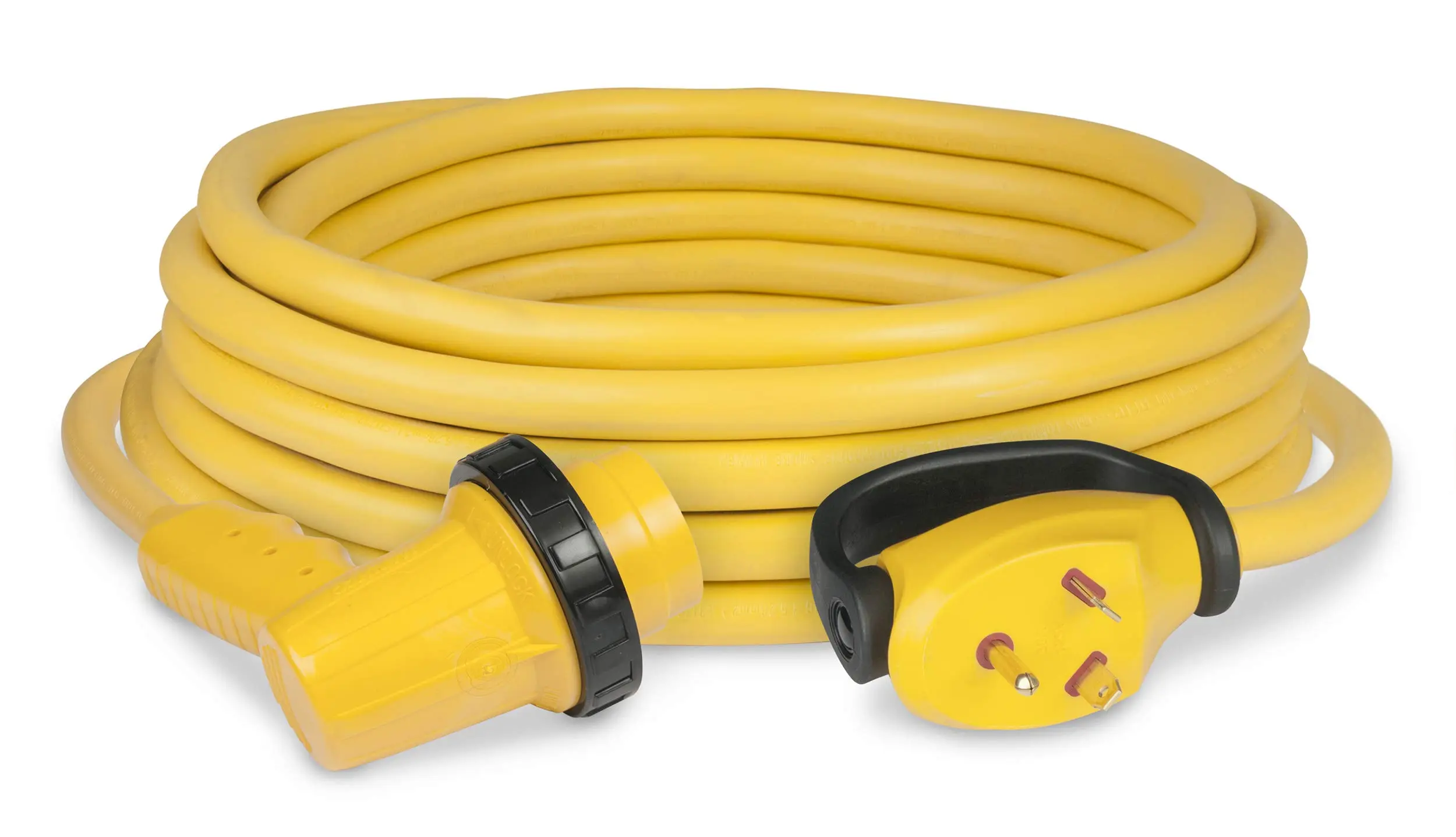 ParkPower by Marinco 30RPCRV 30 Amp 125V 30 Foot Right Angle Swivel Handle Yellow RV Power Cord