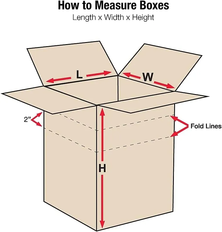 Partners Brand Multi-Depth Corrugated Boxes, 12 x 10 x 6 in, Kraft - Bundle of 25