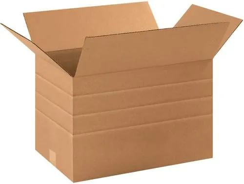PARTNERS 16 x 12 x 10 in Multi-Depth Corrugated Shipping Box (Kraft) - Bundle of 25
