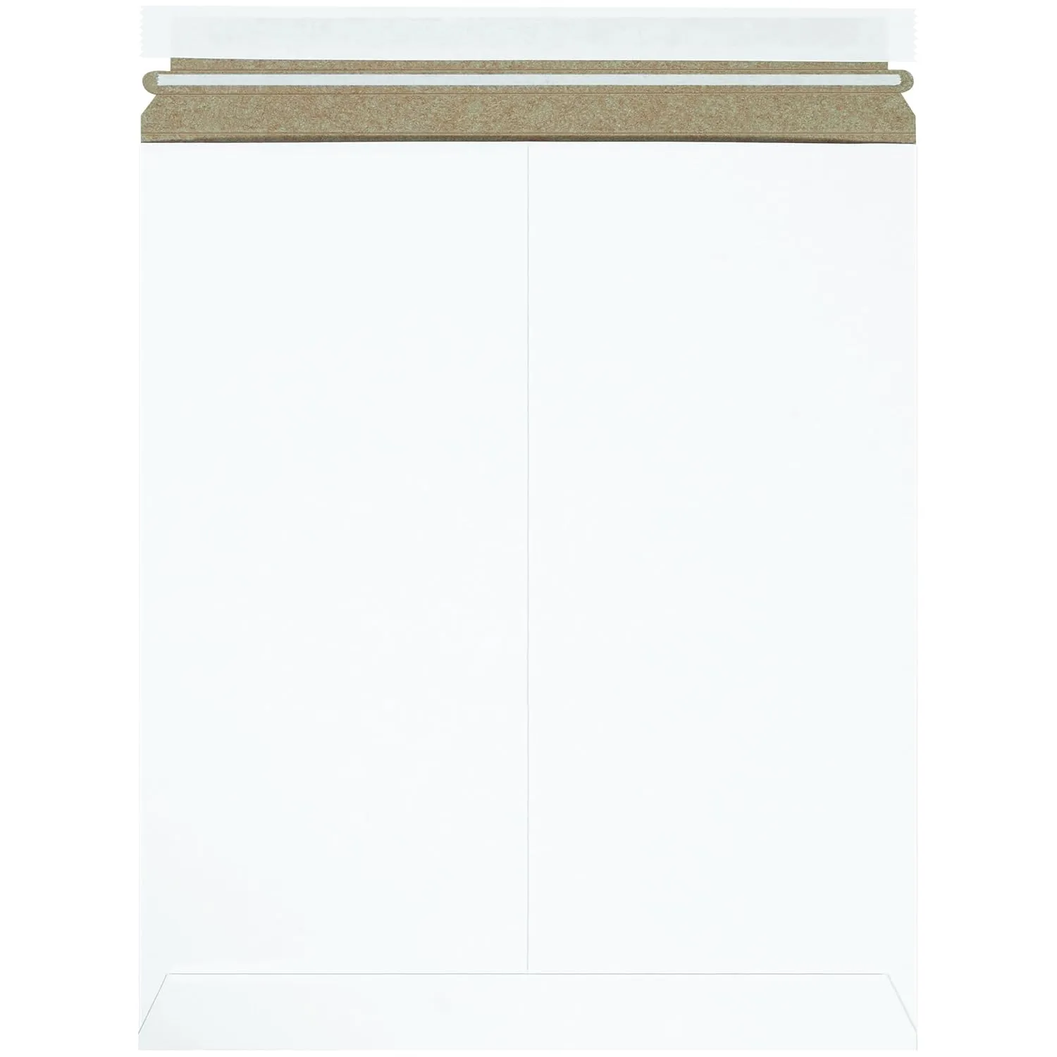 Aviditi 12 3/4 x 15" Stayflats Brand Rigid Flat Mailers, White (Pack of 100) Photo Document Mailers, Peel & Seal Closure