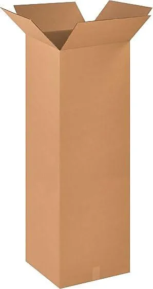 Partners Brand 18 x 18 x 48 in Tall Corrugated Box