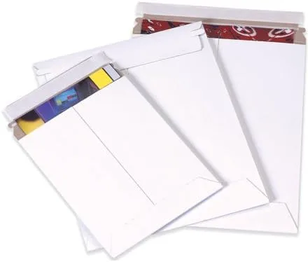 Partners Self-Seal Flat Mailers, 9.75 x 12.25 in, White - Pack of 100 (Case)