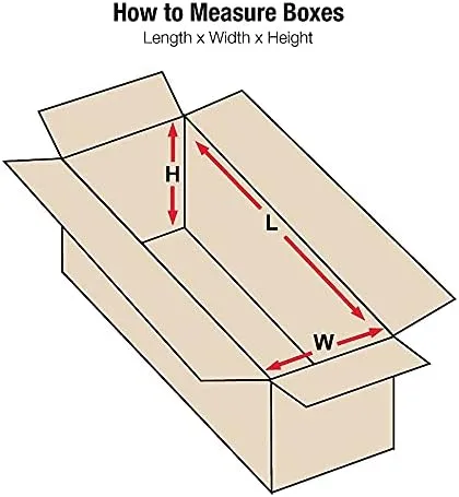 Partners Brand Corrugated Boxes, 18-Inch x 8-Inch x 4-Inch, Kraft, 25/Bundle (1884)