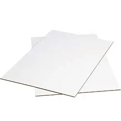 Office Depot Brand Corrugated Sheets, 40" x 30", White, Pack of 5