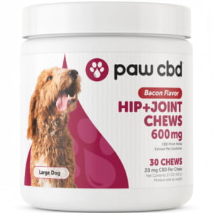 PAW CBD HIP+JOINT BACON CHEWS | 600MG | 30CT
