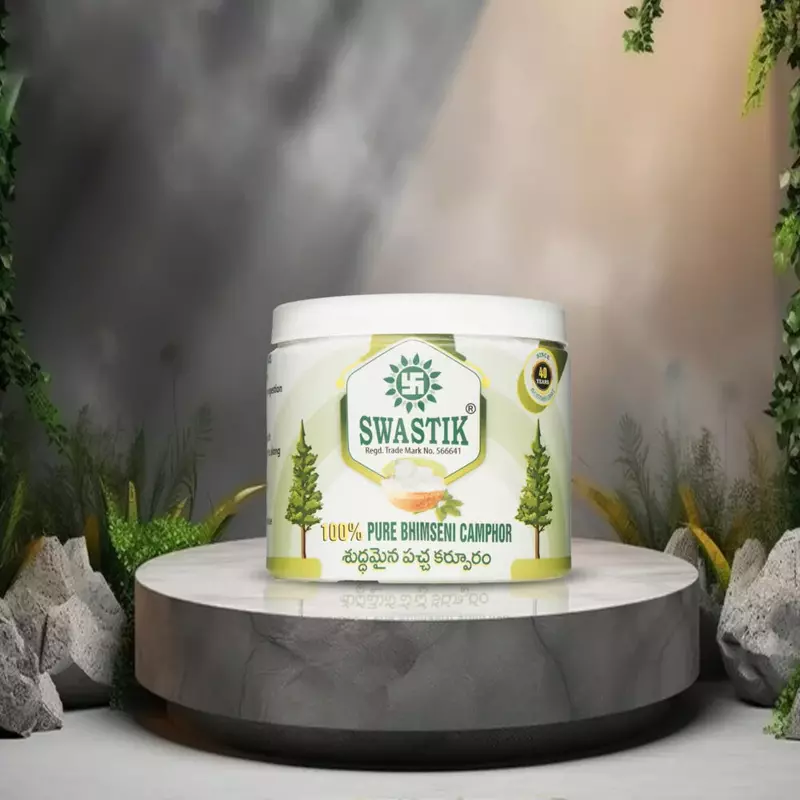 Swastik 100% Pure Bhimseni Camphor 450g Jar