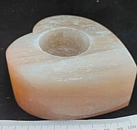 Orange Selenite Heart Candleholder Orange Selenite Heart Candleholder