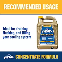 PEAK Global Lifetime Concentrate Antifreeze and Coolant for All Vehicles, 1 Gal.