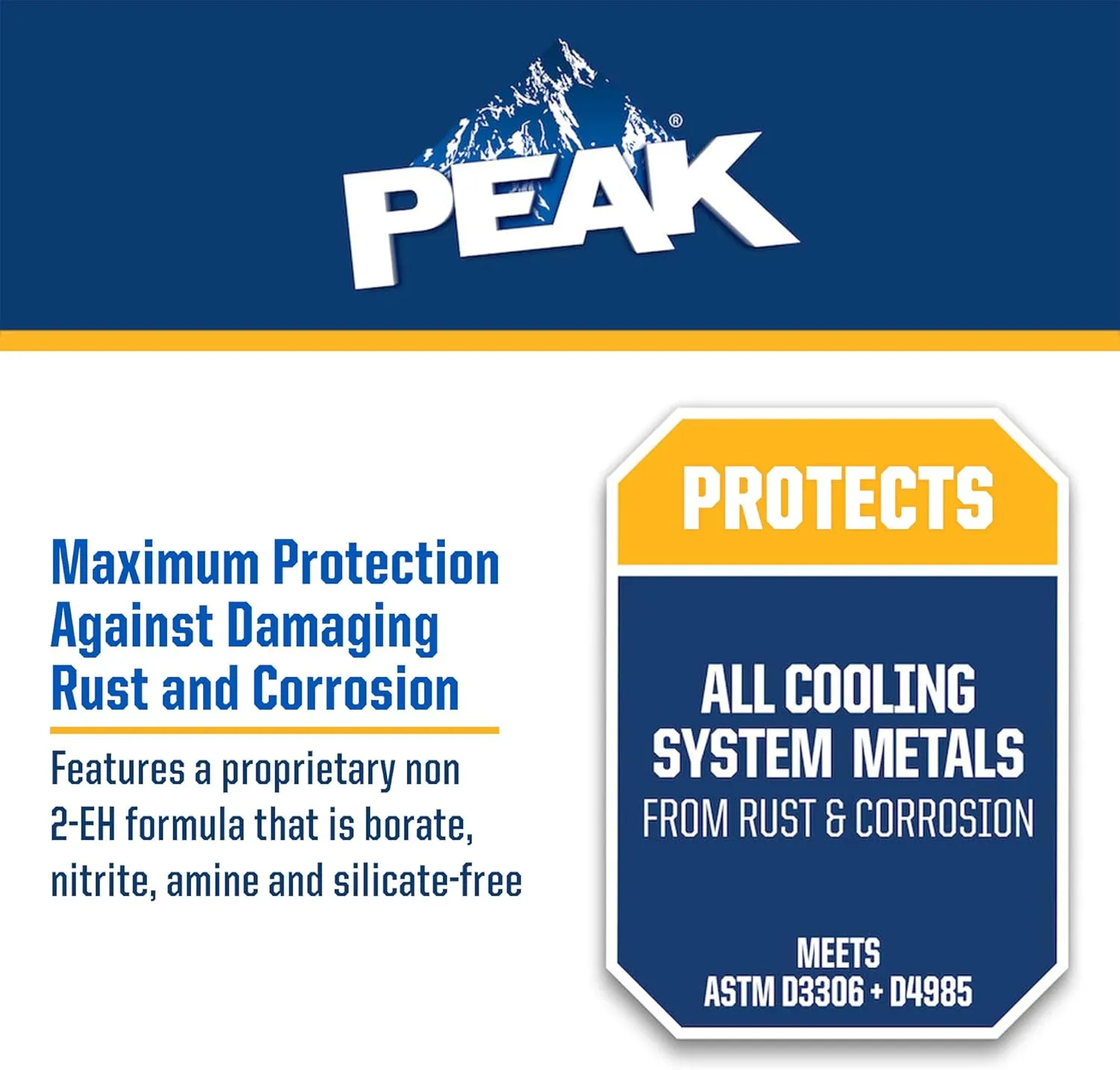 PEAK Global Lifetime Concentrate Antifreeze and Coolant for All Vehicles, 1 Gal.