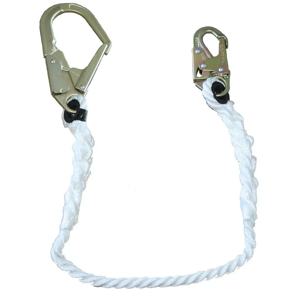 Peakworks Fall Protection Restraint Lanyard with 5/8" (16 mm) Polyester Rope and Snap Hooks