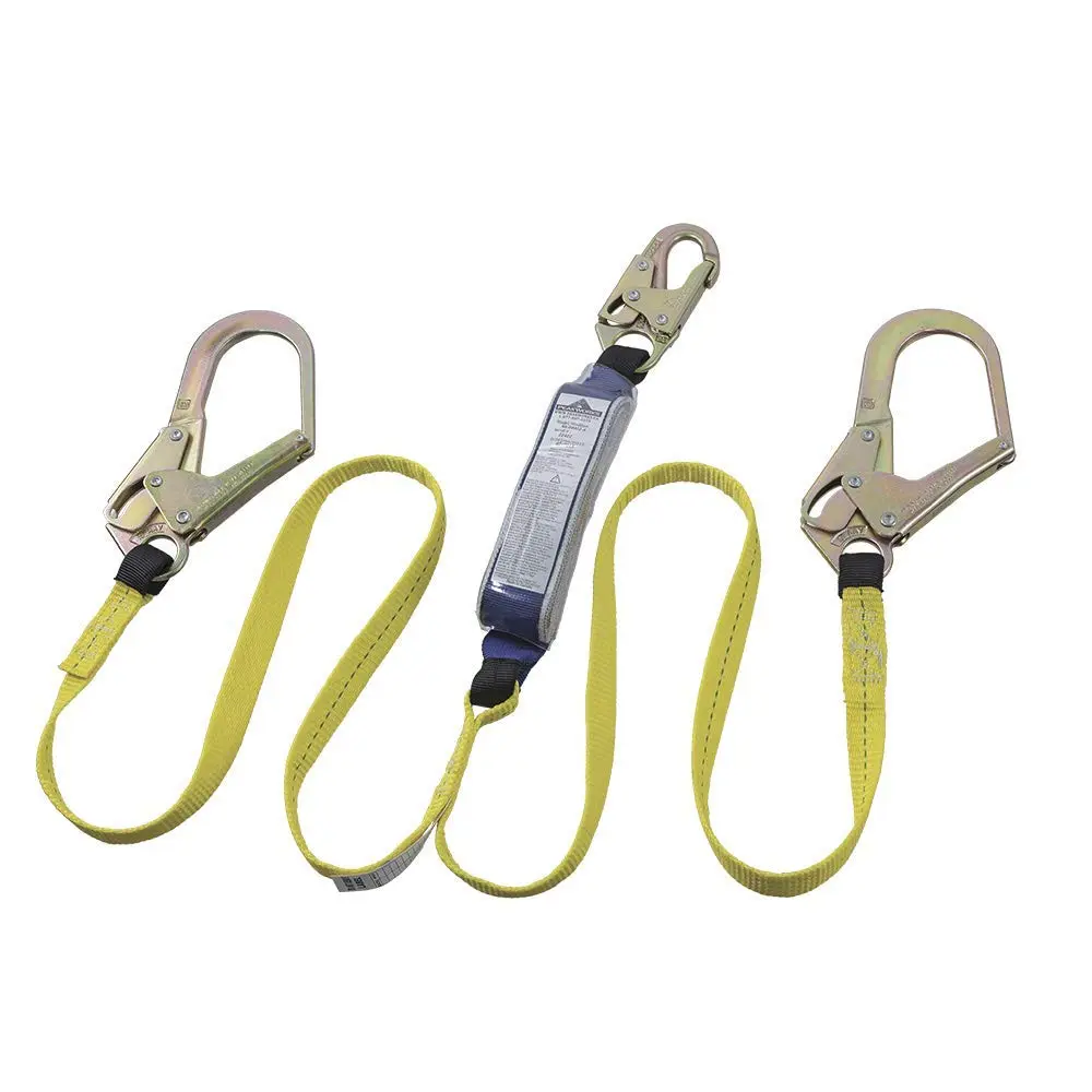 PEAKWORKS 6 ft Double-Leg Shock Absorbing Safety Lanyard