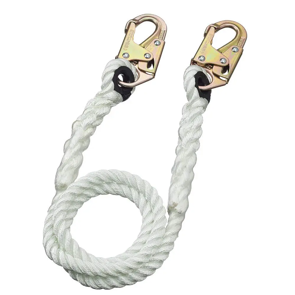 Peakworks Fall Protection Restraint Lanyard with 5/8" (16 mm) Polyester Rope and Snap Hooks