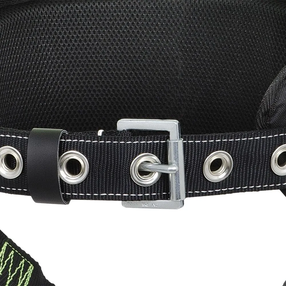 Peakworks Fall Protection Full Body Safety Harness with Positioning Belt and Padded Lumbar Support