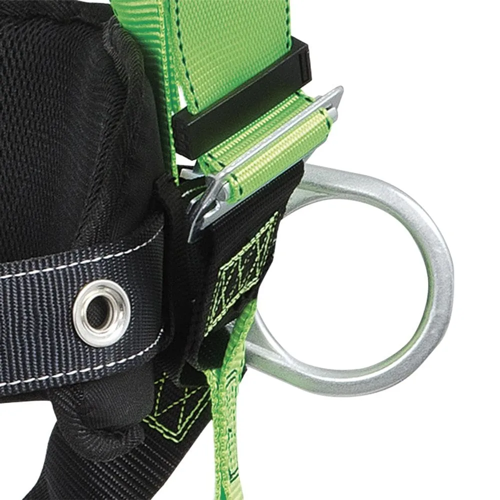 Peakworks Fall Protection Full Body Safety Harness with Positioning Belt and Padded Lumbar Support