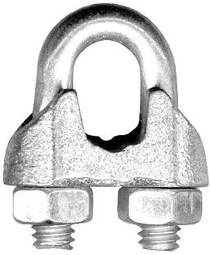 Peerless 4503840 Malleable Steel Wire Rope Clip, Zinc Finish, 1/2" Trade Size, Pack of 20