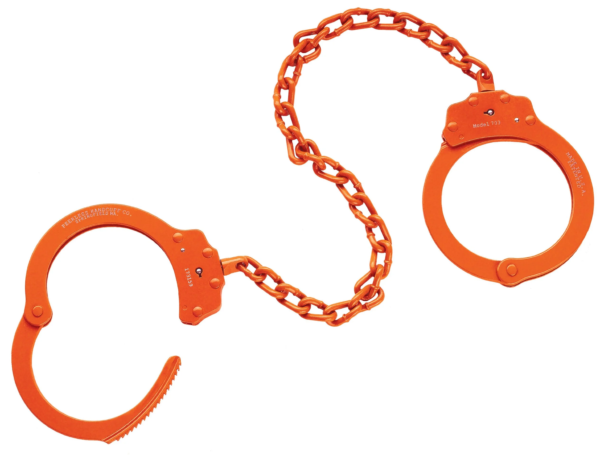 PEERLESS HANDCUFF COMPANY Leg Iron with 15" Chain