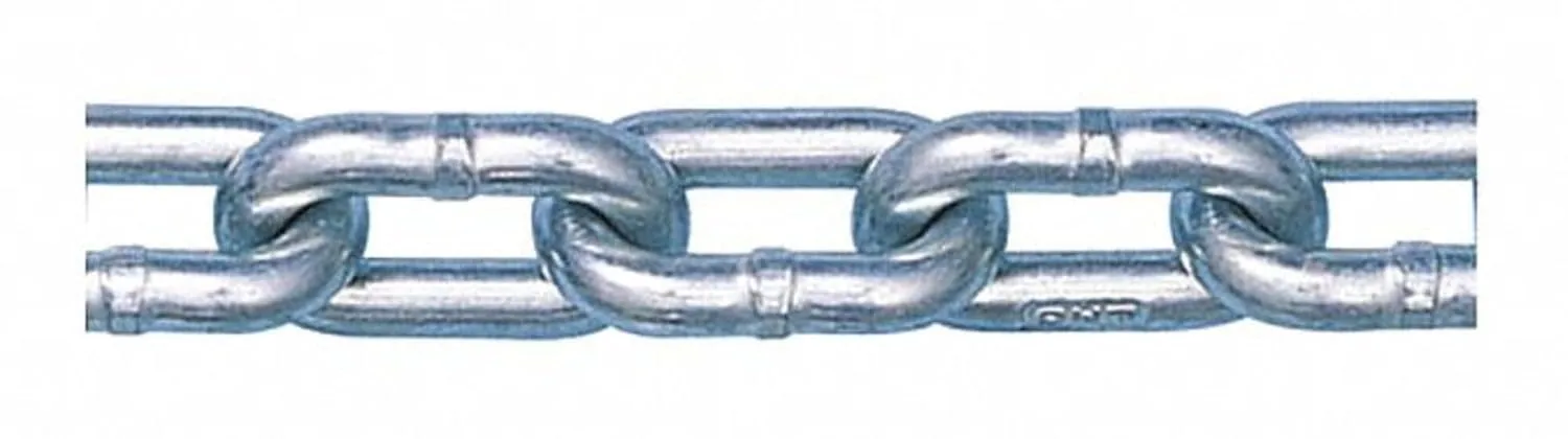 Peerless 5011114 Grade 30 Low Carbon Steel Proof Coil Chain in Half Drum, Self Colored, 3/16" Trade, 0.217" Wire Diameter