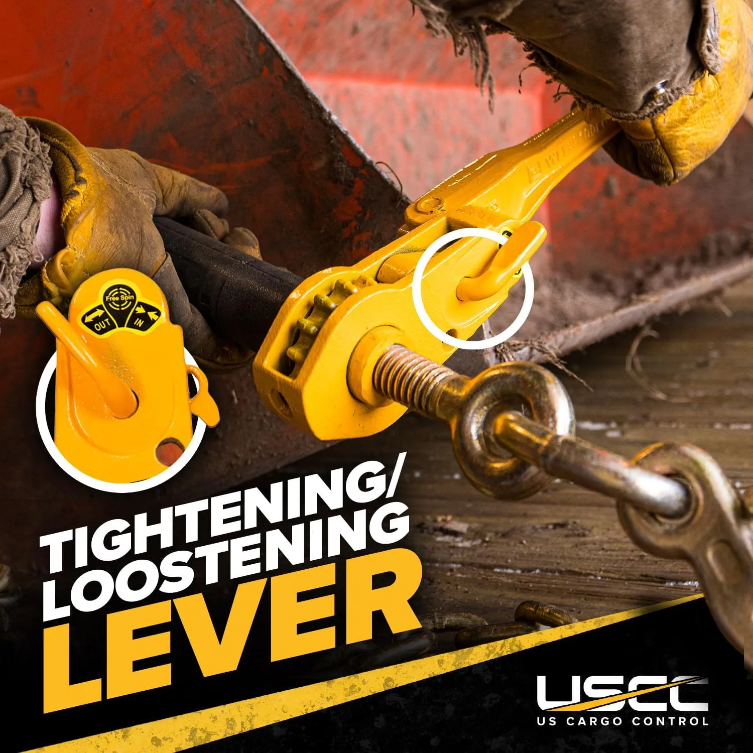 US Cargo Control Peerless QuikBinder Plus Ratchet Load Binder for 5/16 Inch - 3/8 Inch Grade 70 or 80 Chain - 7