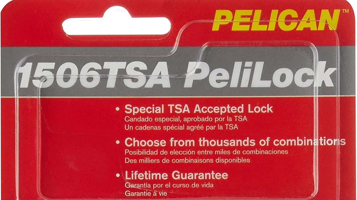 Pelican 1500-518-000 1506 TSA Lock, Gray (Pack of 3) 1 Count (Pack of 3)