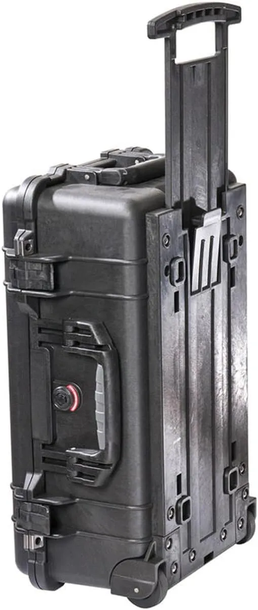Pelican 1510SC Polycarbonate Studio Case, Black with Padded Yellow Foam Dividers