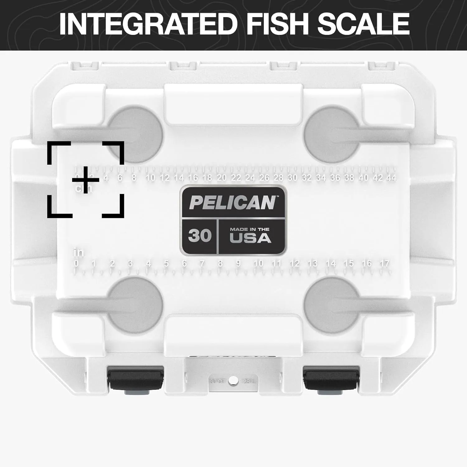 Pelican 30 Quart Elite Cooler Cement/White