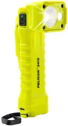 Pelican 034150-0102-245 3415,3AA RGHT Angle APPRV'D Light LED,YW 19x16x11