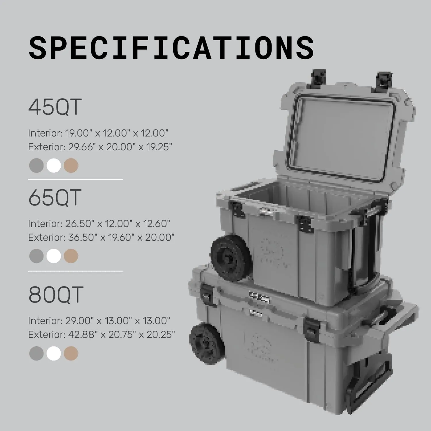 Pelican 65QT Elite Wheeled Cooler
