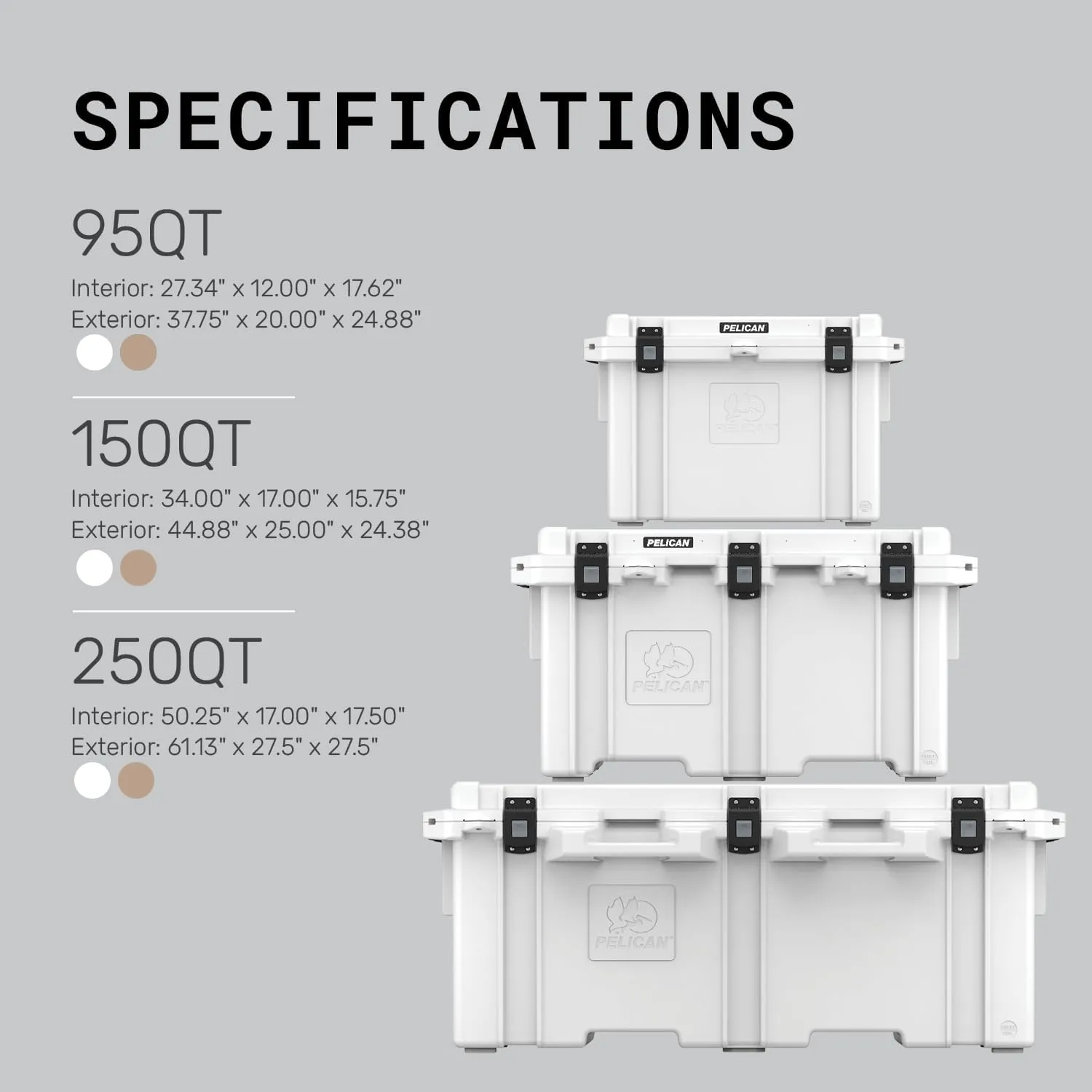 PELICAN Elite Cooler with Extreme Ice Retention