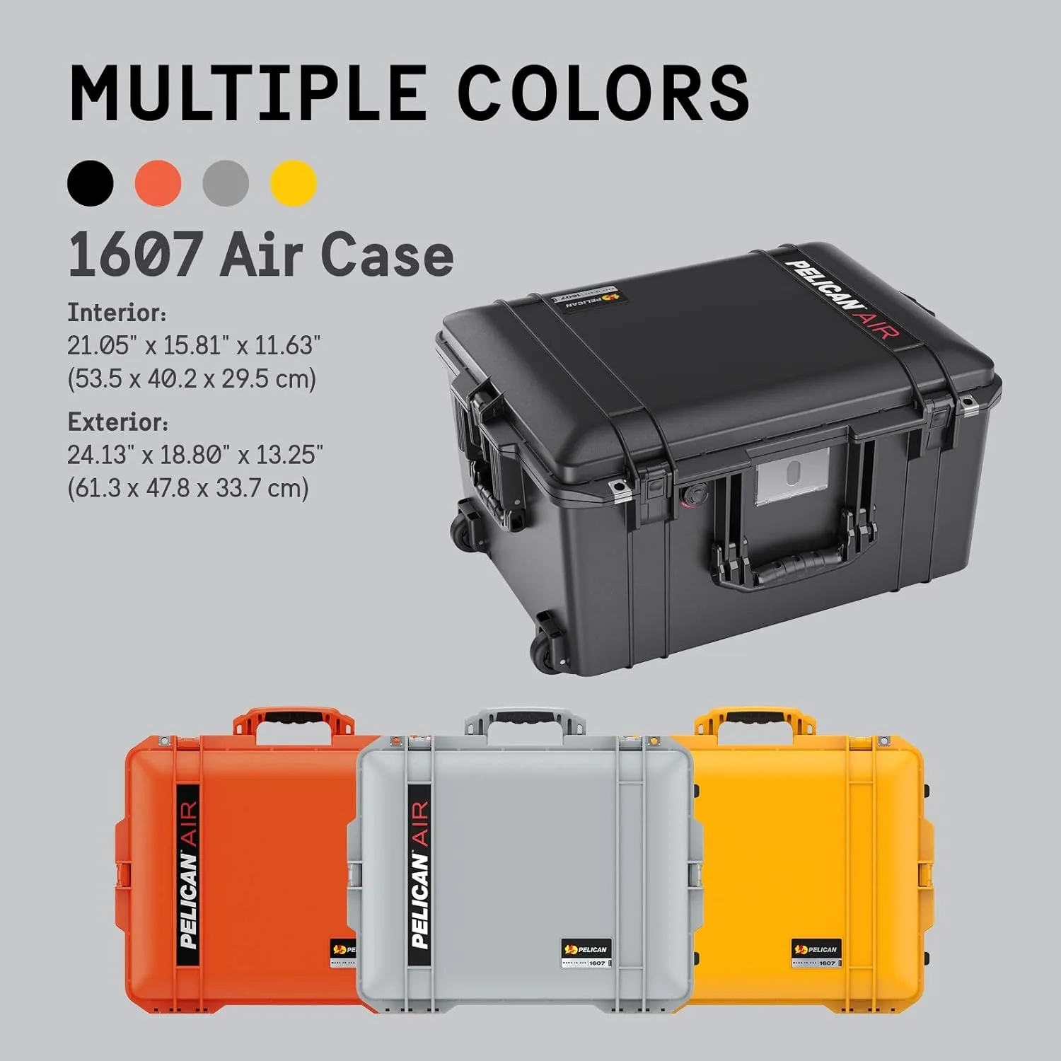 Pelican Air 1607 Case with Foam Inserts