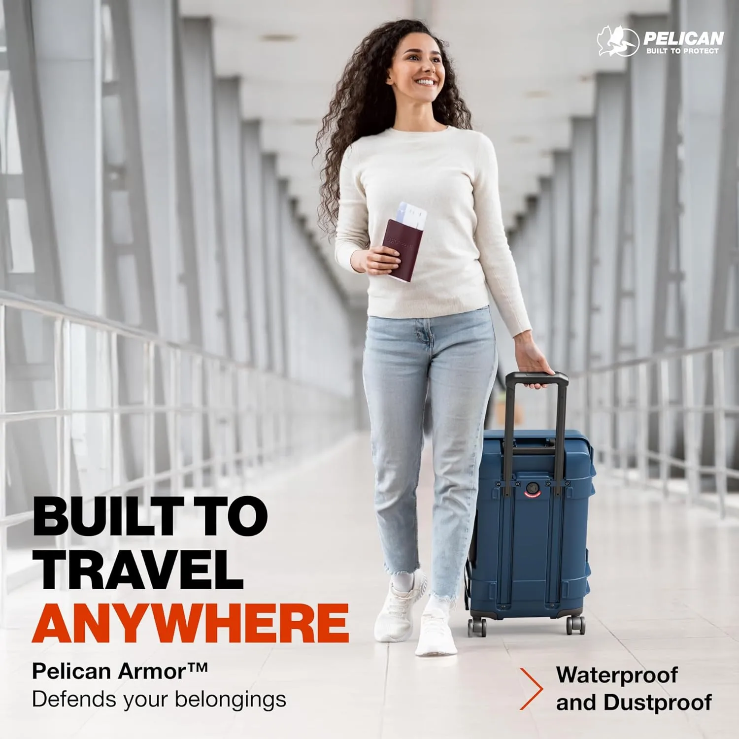 Pelican ATX Luggage - Hardside Carry On Luggage with Wheels - 22 Inch Carry On Bag