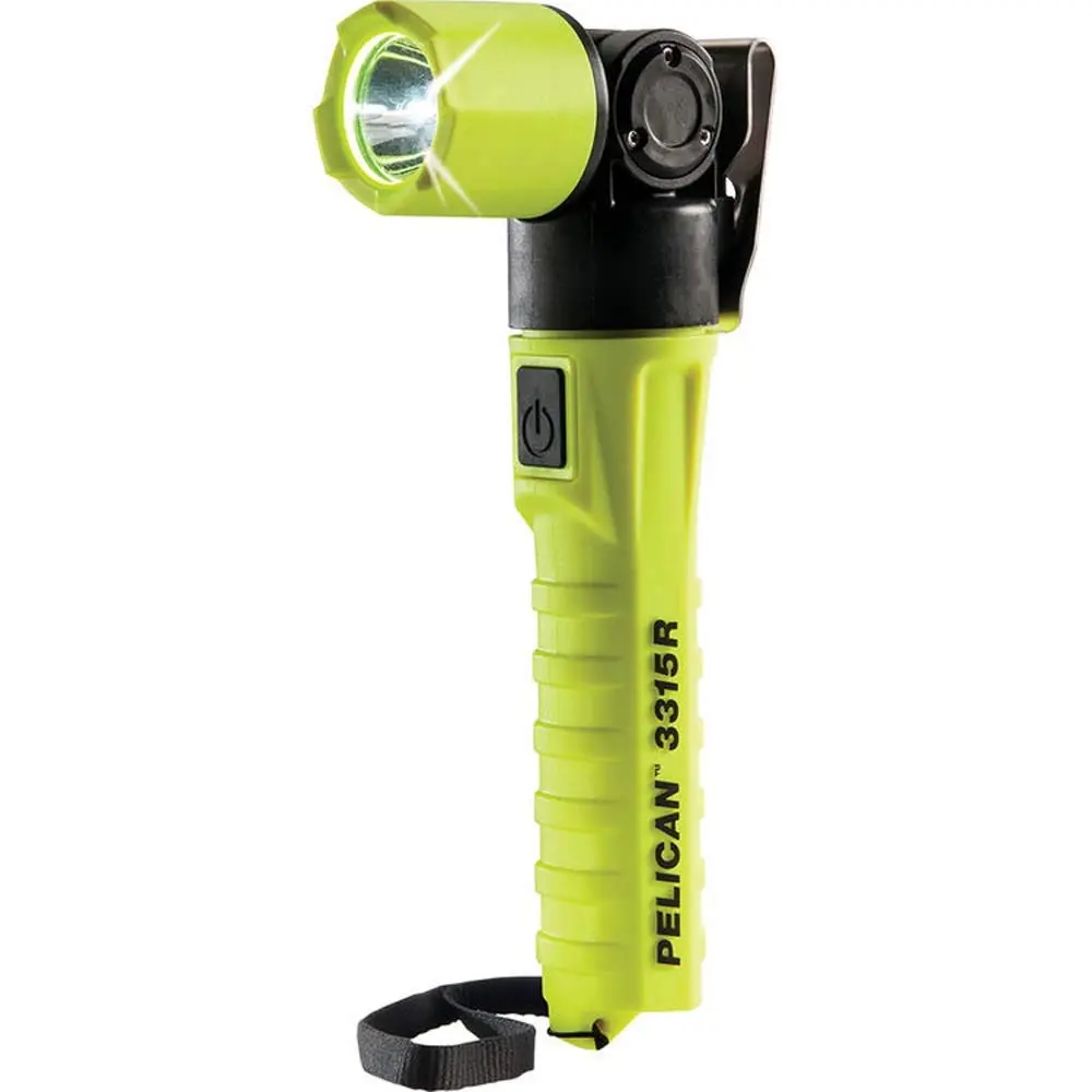 Pelican 03315R-0200-245 Li-Ion Led + Right Angle, Yellow