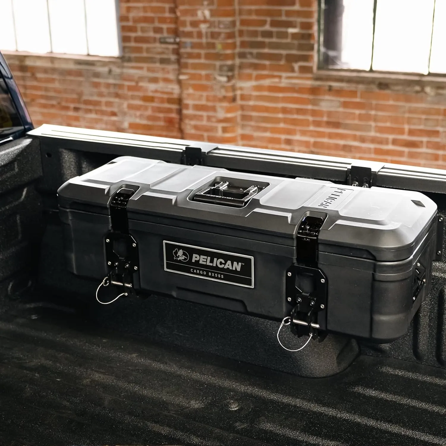 Pelican Cargo Case - SDDLMT2B Saddle Case Bed Mount Kit for Toyota Tacoma Truck (Compatible with Cases BX55S BX85S)