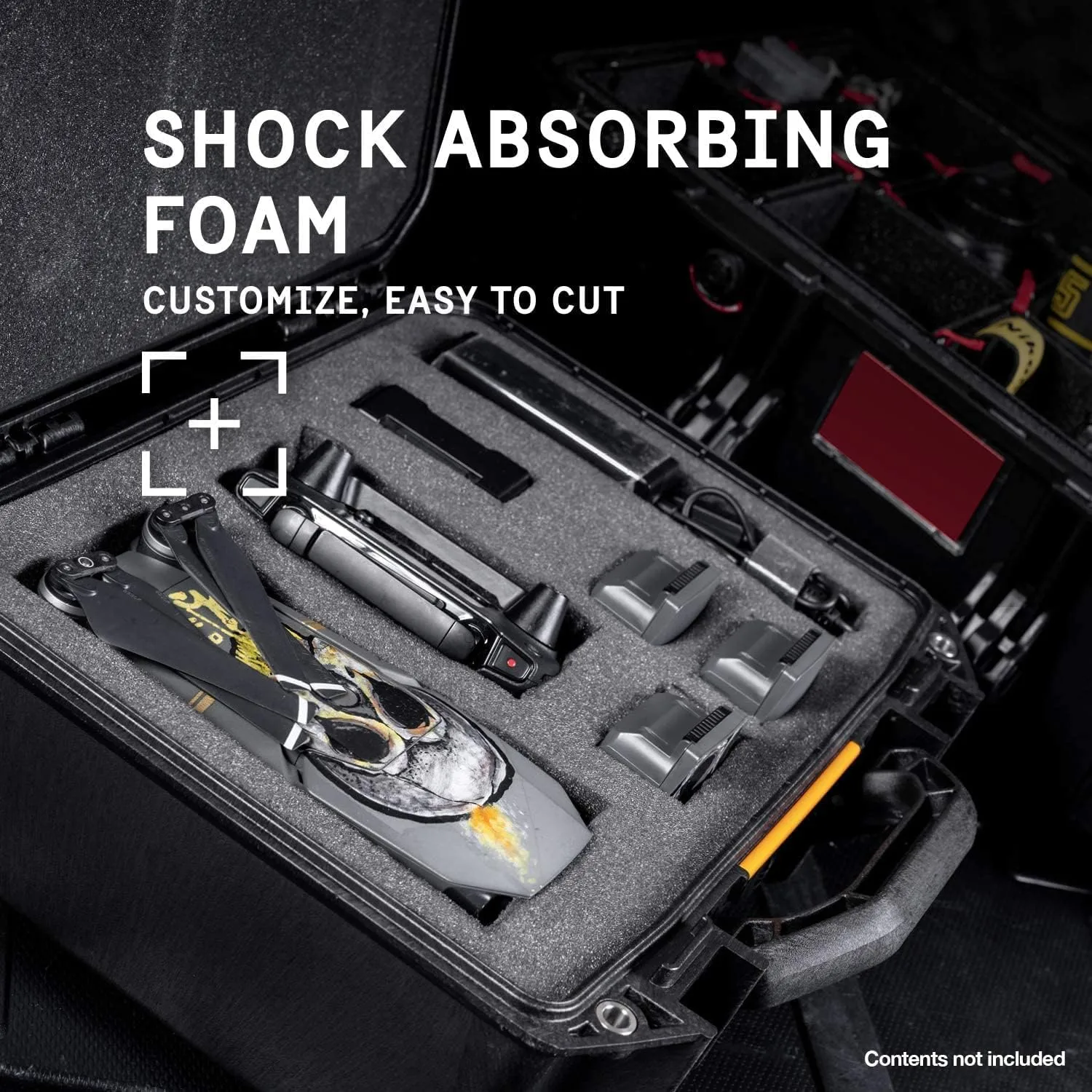 Pelican Vault V550 Hard Case (Camera, Pistol, Gear, Equipment) With Foam V550 Black