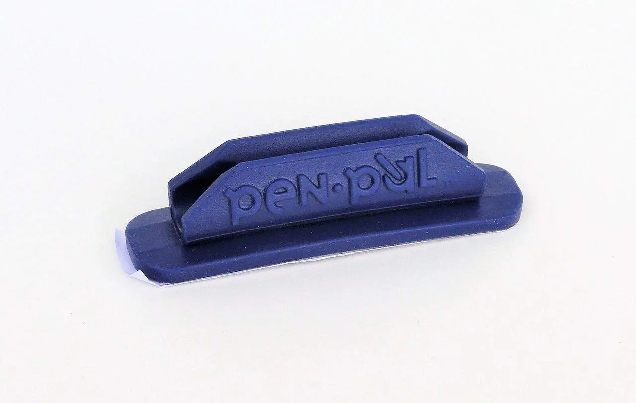 PenPal, LLC Rubber Pen/Pencil Holder by PenPal, LLC, *25 Pack,* black, dark grey, light green