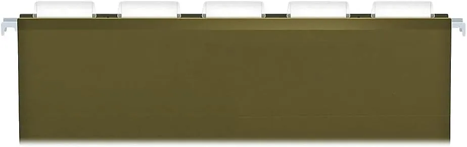 Pendaflex Extra Capacity Reinforced Hanging Folders, Legal, Standard Green