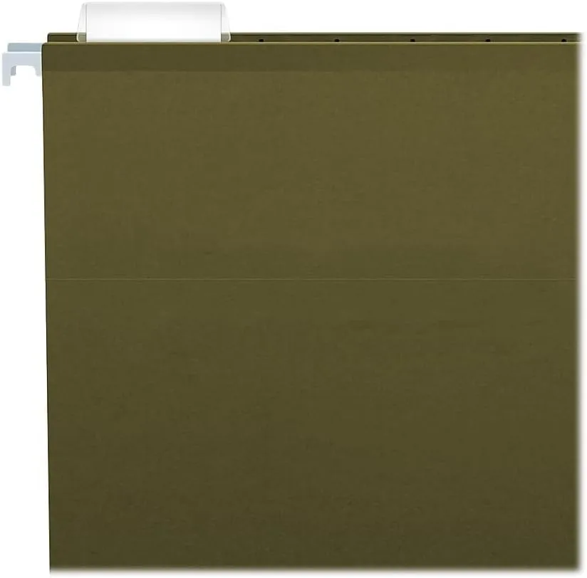 Pendaflex Extra Capacity Reinforced Hanging Folders, Legal, Standard Green