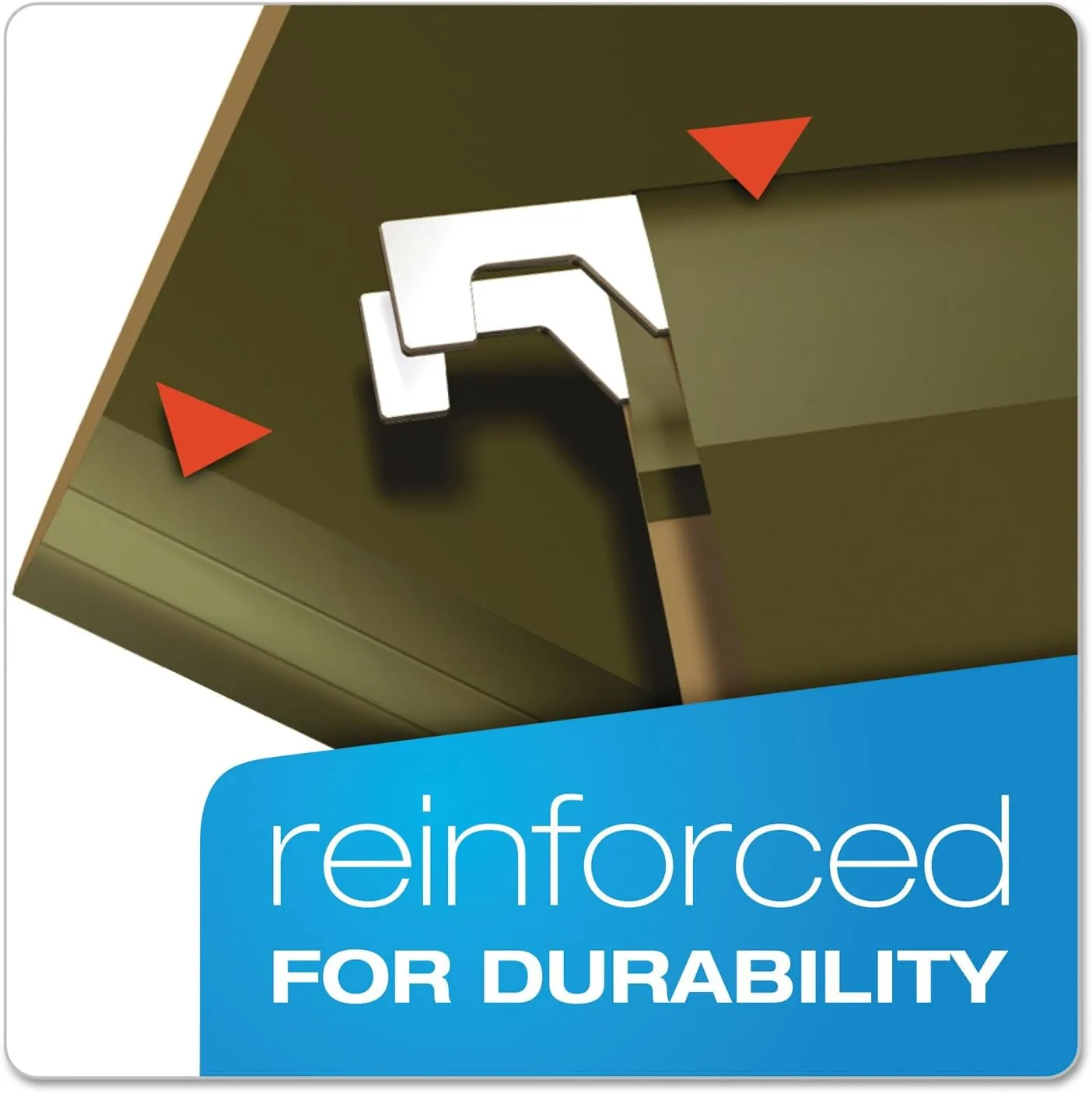 Pendaflex Extra Capacity Reinforced Hanging Folders, Letter Size