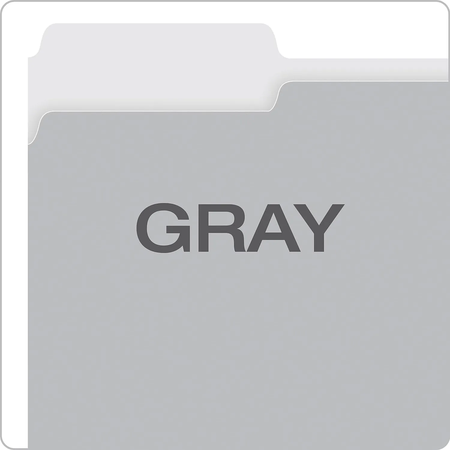 Pendaflex Interior File Folders, 1/3 Cut, Top Tab, Letter Size, Gray, 100 per Box (4210 1/3 GRA)