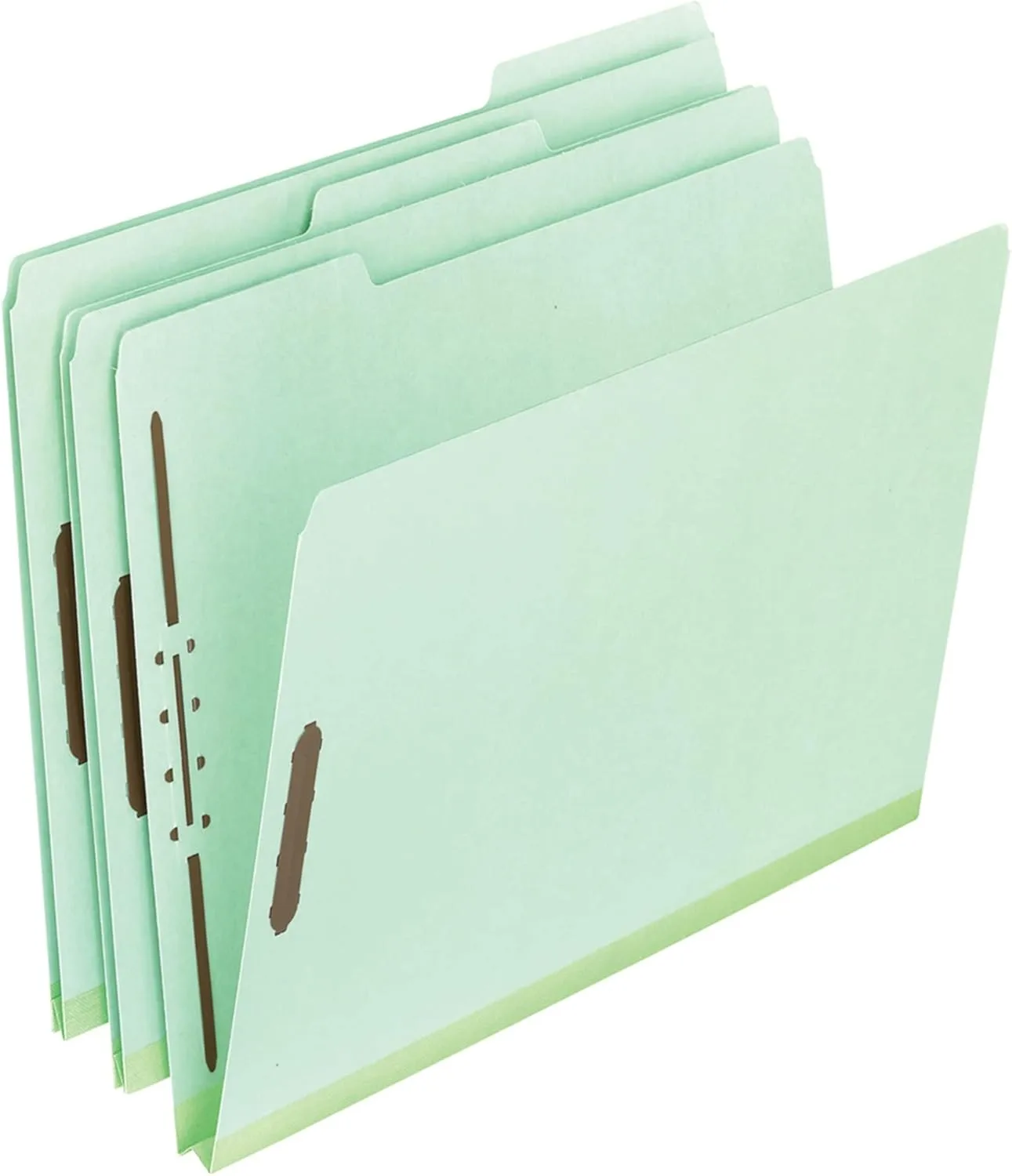 Pendaflex Pressboard File Folders, 2" Expansion, Legal Size, 65% Recycled, Green, Box of 25