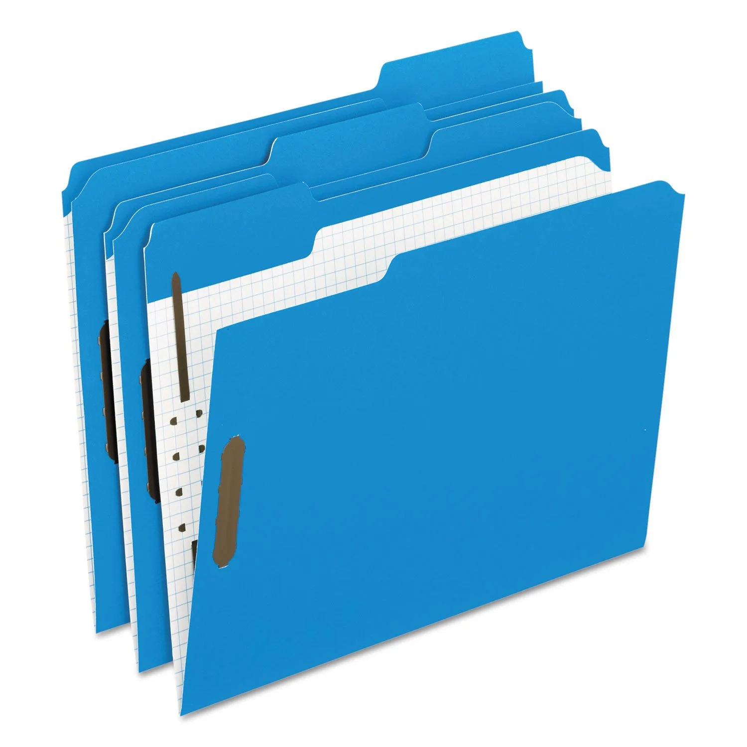 Pendaflex 21301 Folders, 2 Fasteners, 1/3 Tab Cut, Letter, 50/Box, Blue
