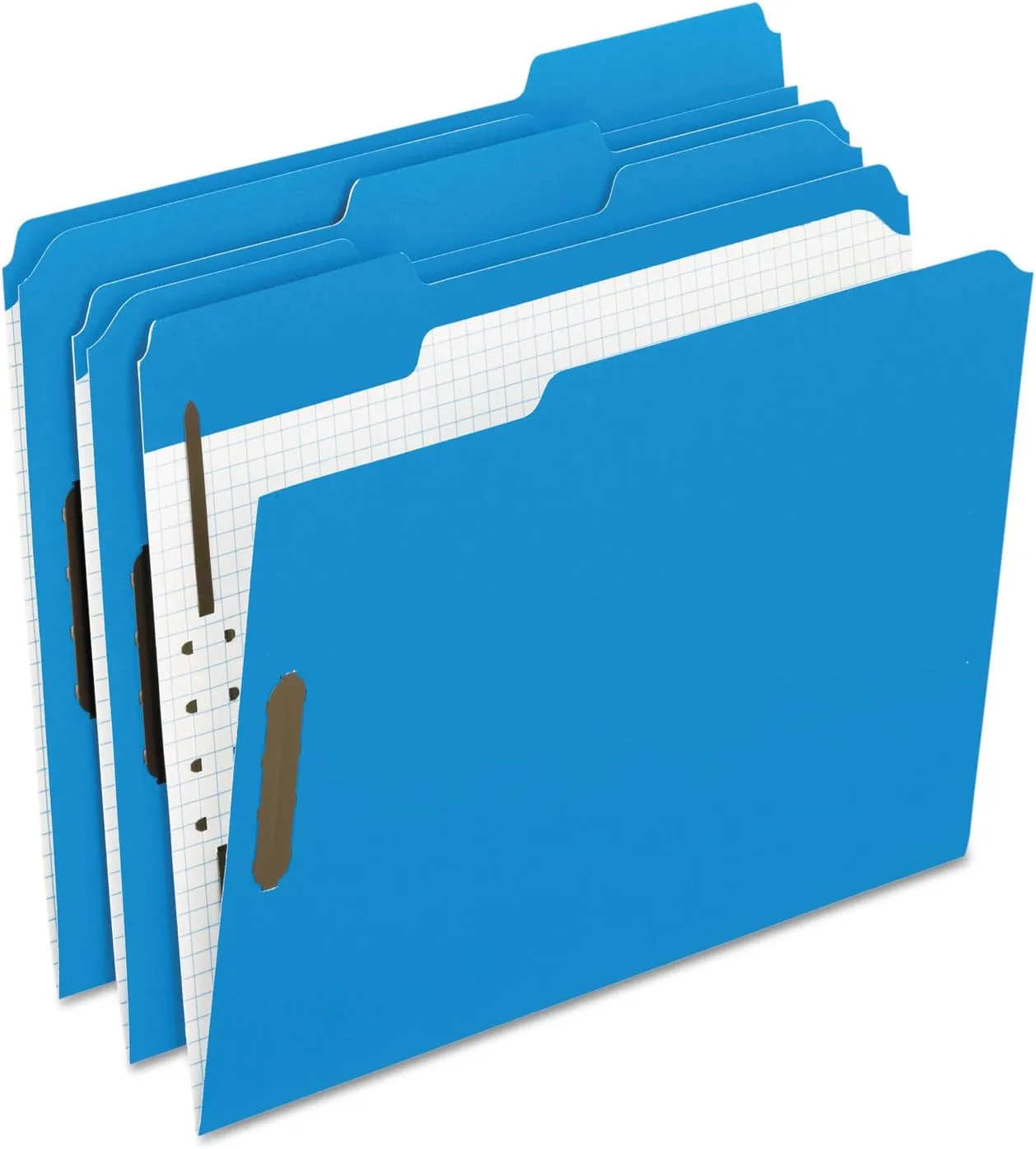 Pendaflex 21301 Folders, 2 Fasteners, 1/3 Tab Cut, Letter, 50/Box, Blue
