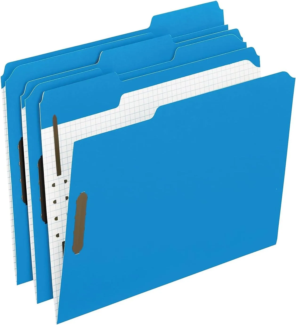 Pendaflex 21301 Folders, 2 Fasteners, 1/3 Tab Cut, Letter, 50/Box, Blue