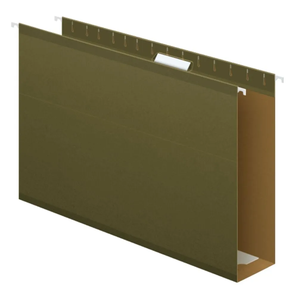 Pendaflex Extra Capacity Reinforced Hanging Folders, Legal, Standard Green