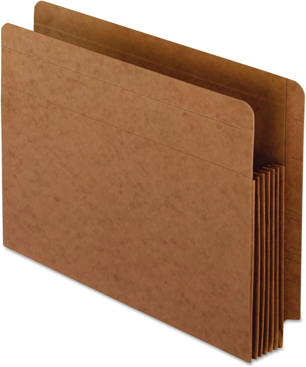 Pendaflex Fiber Stock Heavy-Duty Expanding Pocket Folders, 5 1/4in Expansion, Letter Size, Red, Box Of 10 Folders