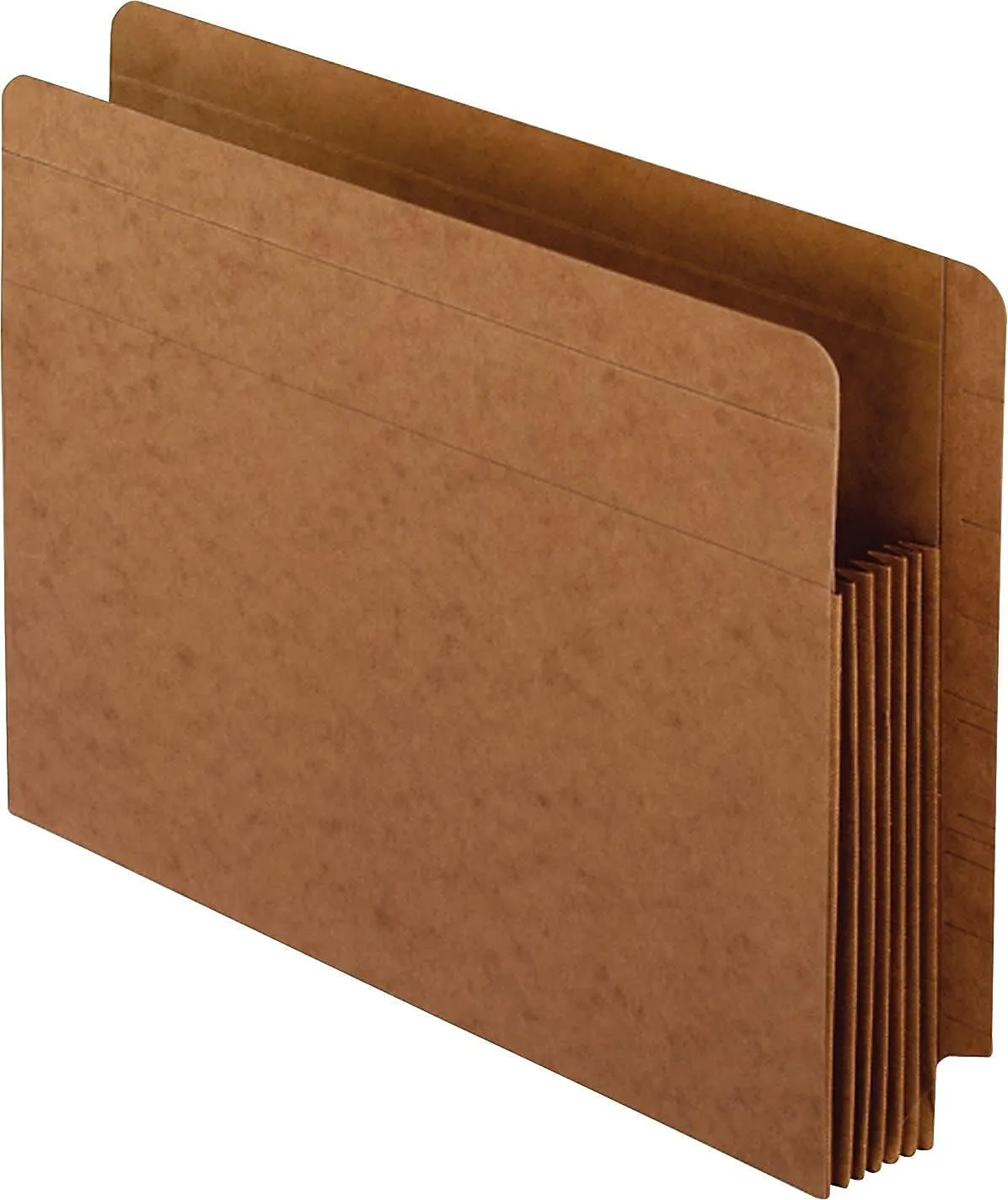 Pendaflex Fiber Stock Heavy-Duty Expanding Pocket Folders, 5 1/4in Expansion, Letter Size, Red, Box Of 10 Folders