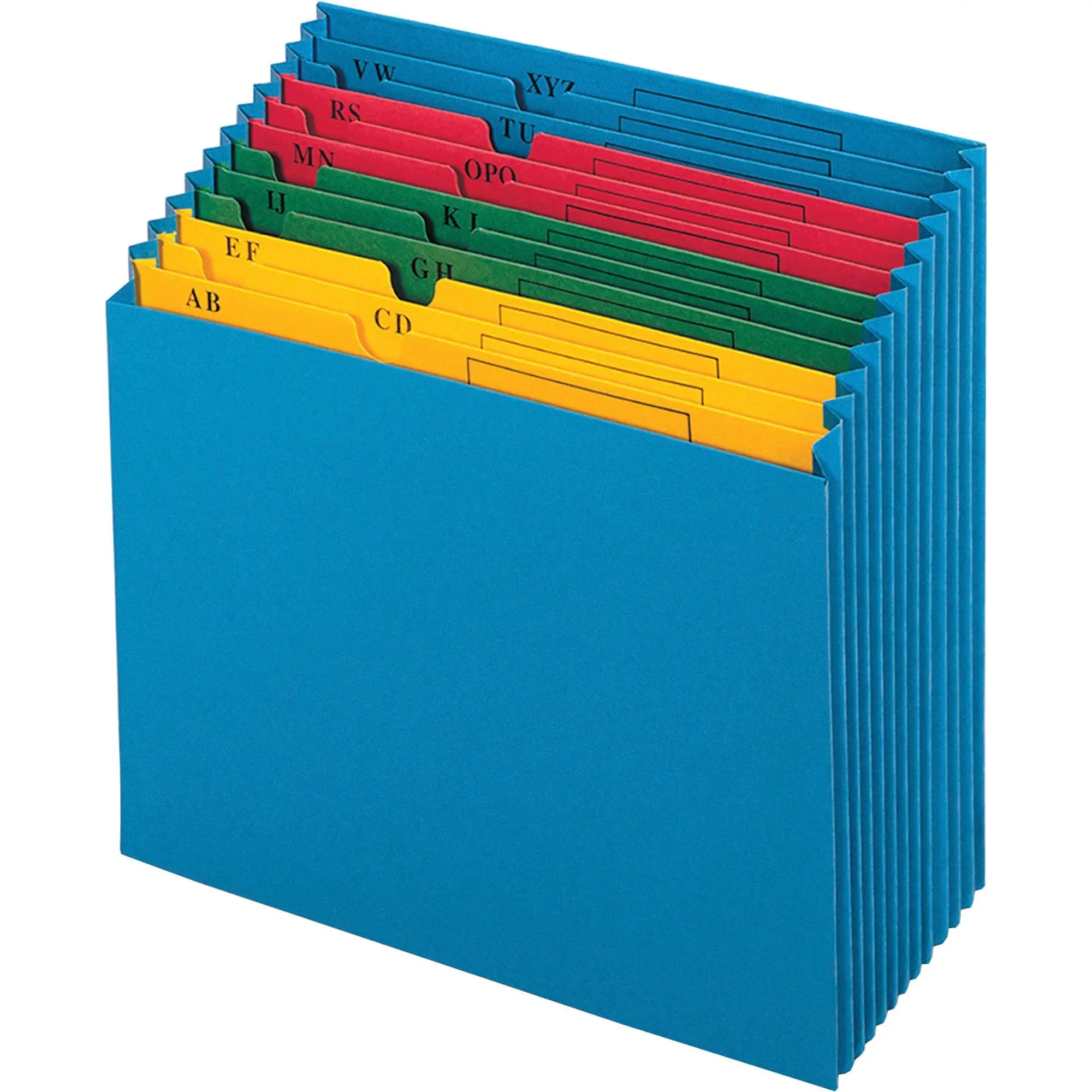 Pendaflex A-Z Expanding Project File, 12 Pockets, Letter Size, Blue