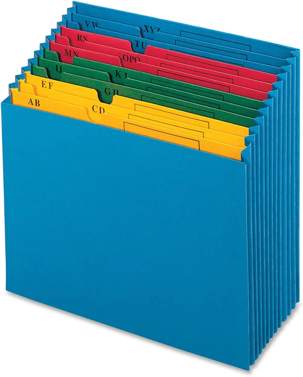 Pendaflex A-Z Expanding Project File, 12 Pockets, Letter Size, Blue