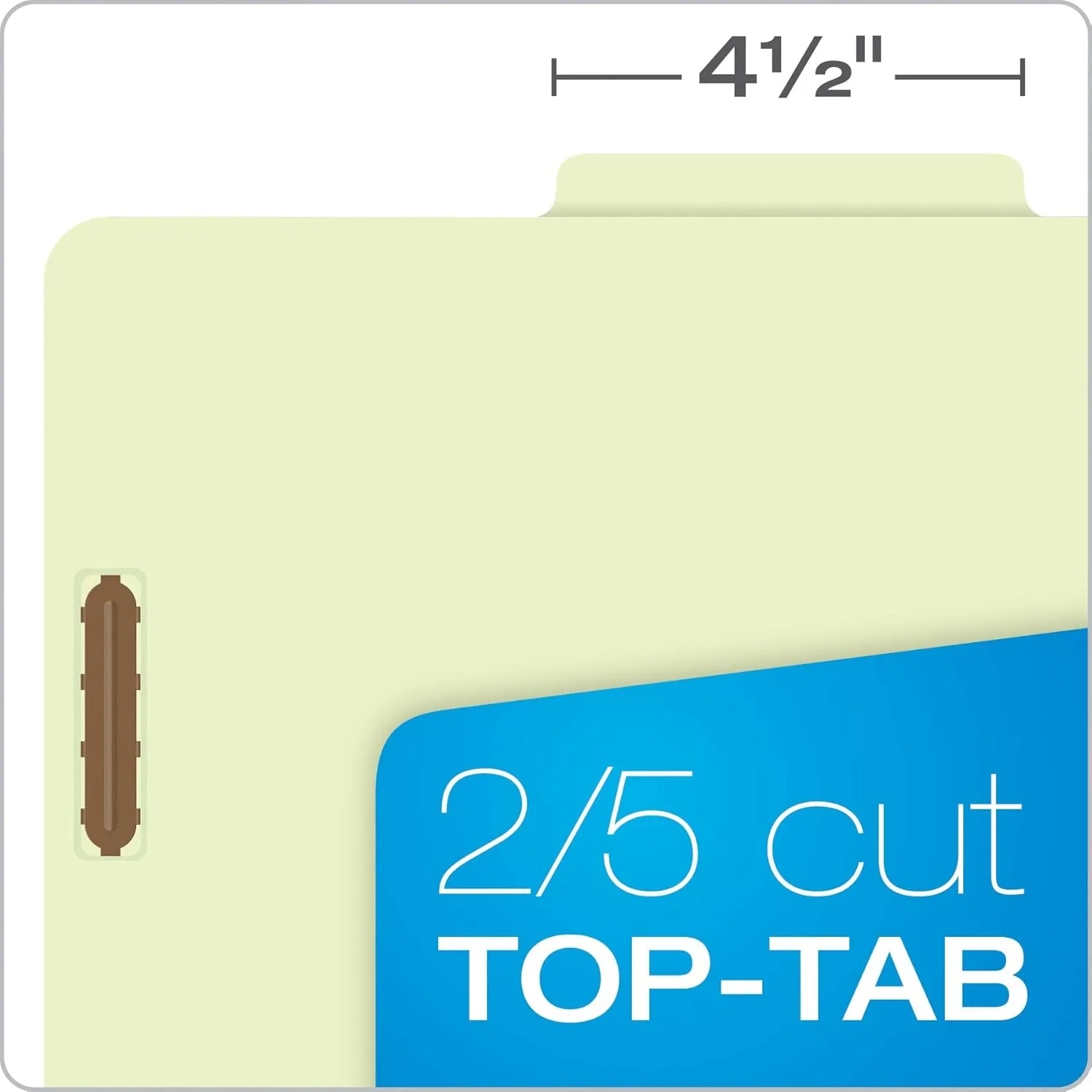 Pendaflex Classification Folders – 2 Dividers, Light Green, Letter, 10/BX (17173) Letter Size - 6 Section