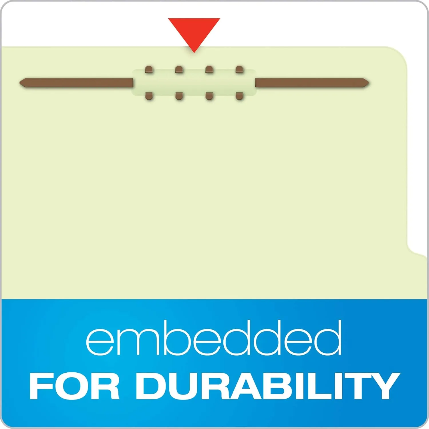 Pendaflex Classification Folders – 2 Dividers, Light Green, Letter, 10/BX (17173) Letter Size - 6 Section