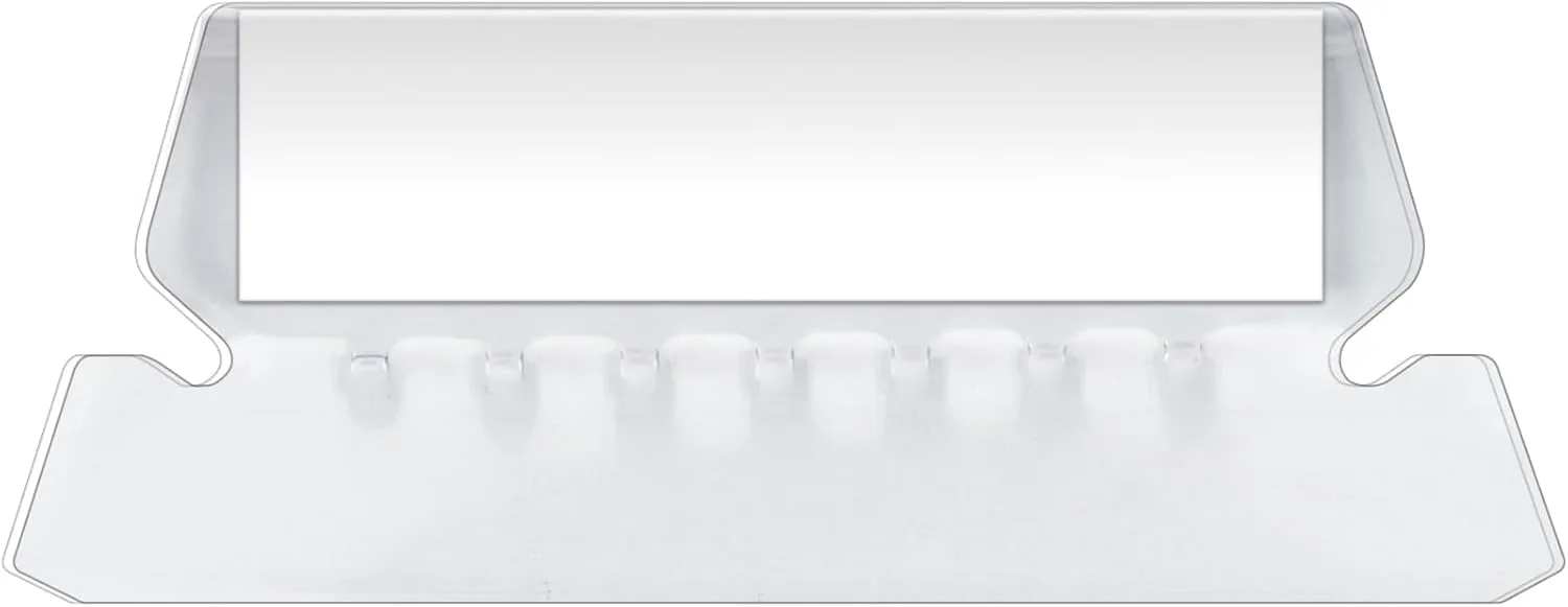 Pendaflex Hanging File Folder Plastic Tabs, Clear, Pack of 25